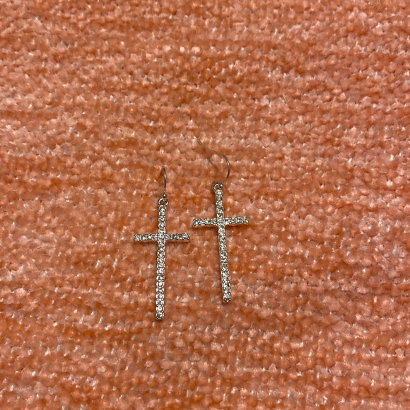 Cross earrings - Picture 1 of 2